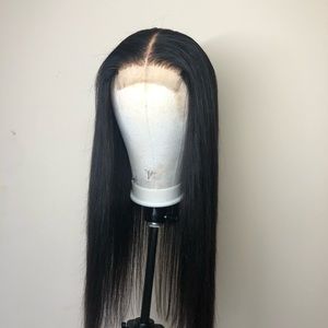 18” - 4x4 closure wig 100% human hair 180% density